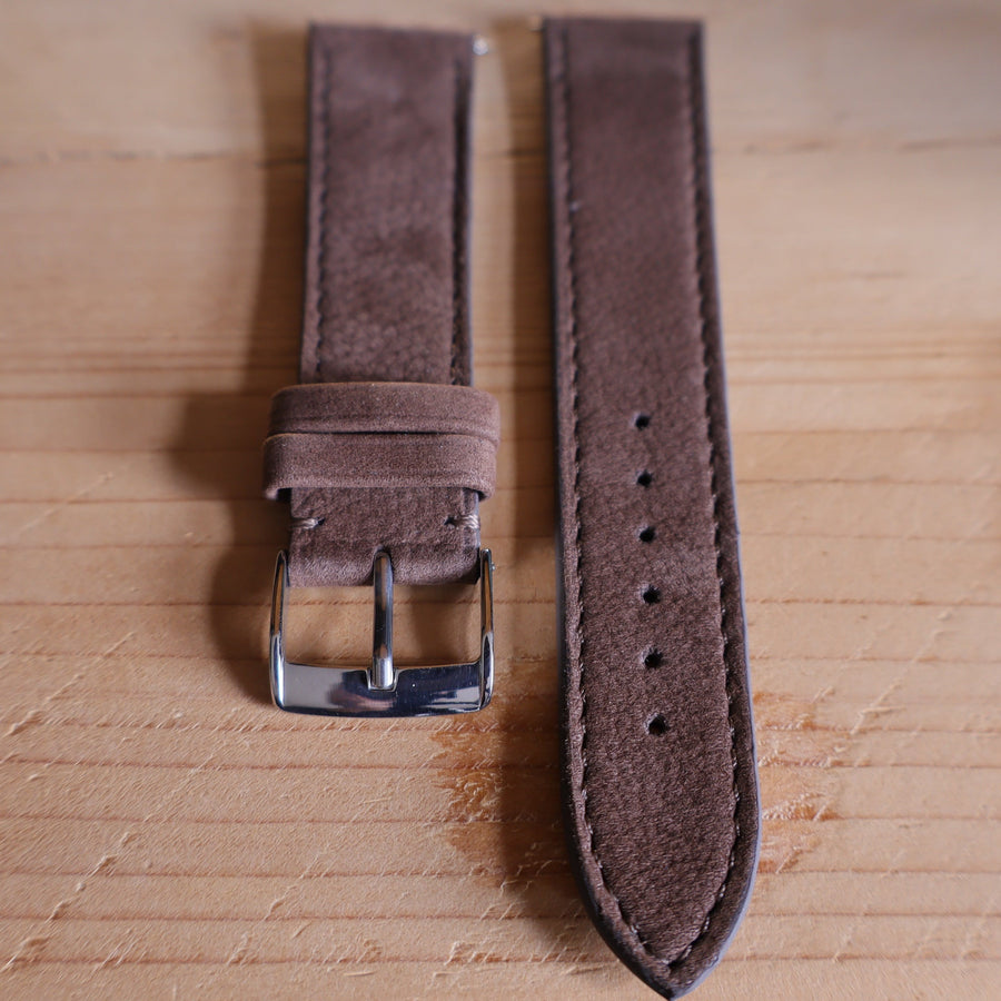 Horlogeband Nubuck stierenleder LIC Leather - Horlogerieshop.nl