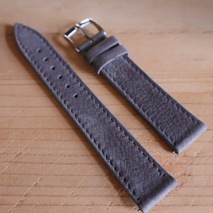 Horlogeband Nubuck stierenleder LIC Leather - Horlogerieshop.nl