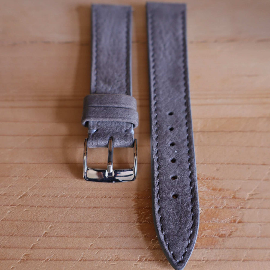 Horlogeband Nubuck stierenleder LIC Leather - Horlogerieshop.nl