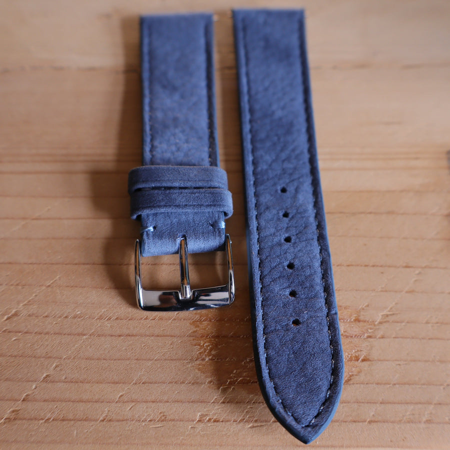 Horlogeband Nubuck stierenleder LIC Leather - Horlogerieshop.nl