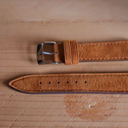 Horlogeband Nubuck stierenleder LIC Leather - Horlogerieshop.nl