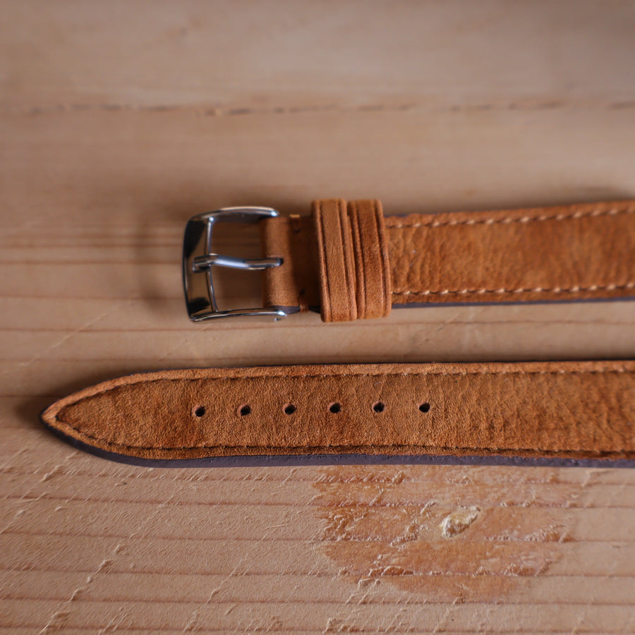 Horlogeband Nubuck stierenleder LIC Leather - Horlogerieshop.nl