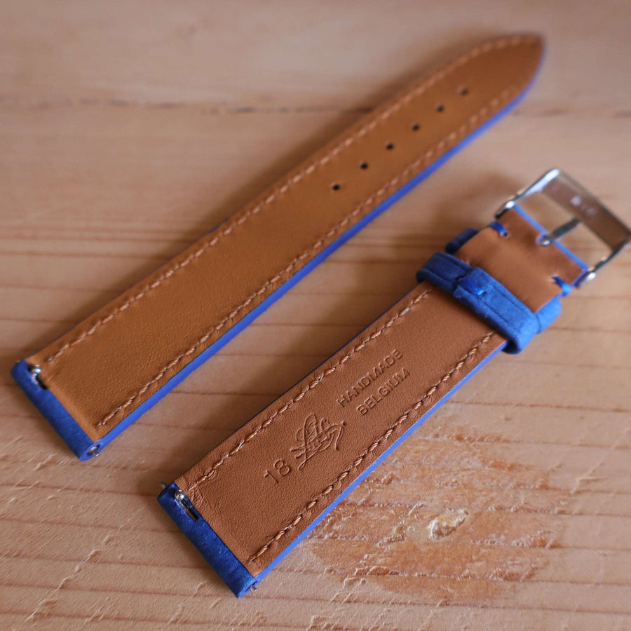 Horlogeband Nubuck stierenleder LIC Leather - Horlogerieshop.nl