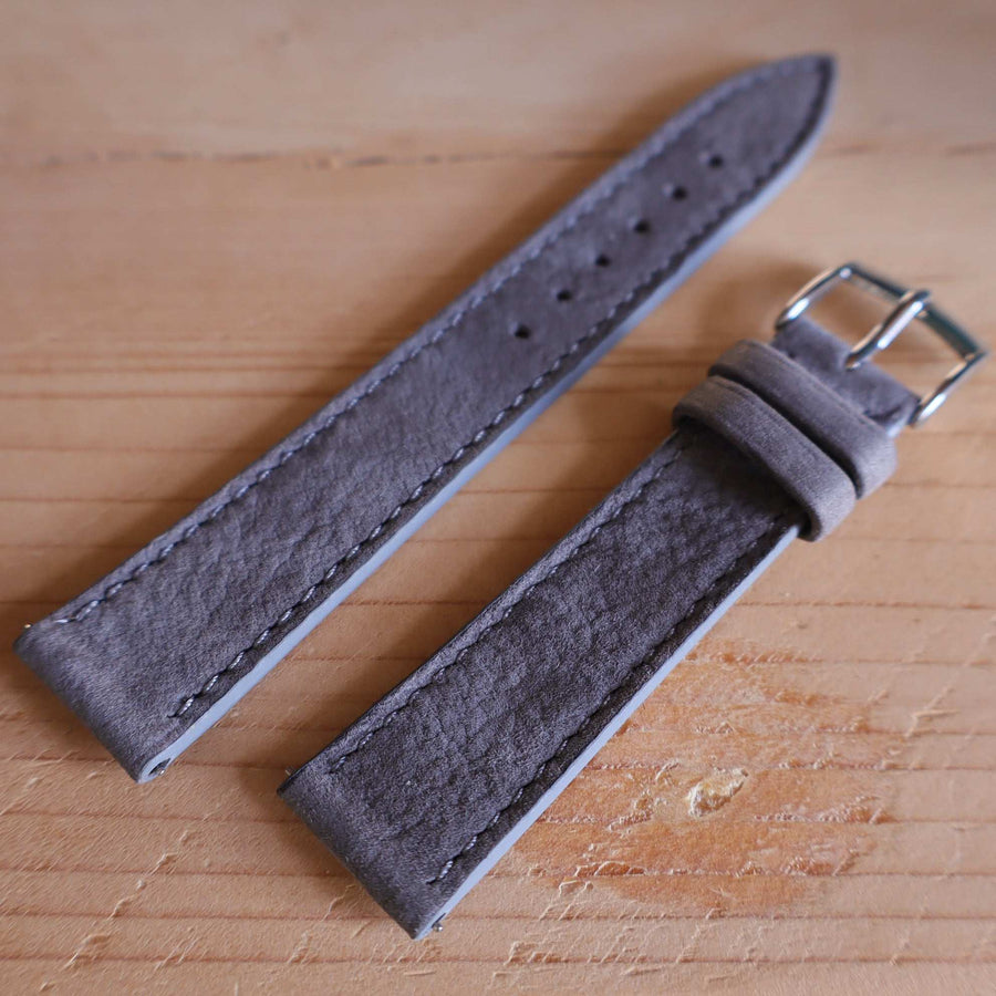 Horlogeband Nubuck stierenleder LIC Leather - Horlogerieshop.nl