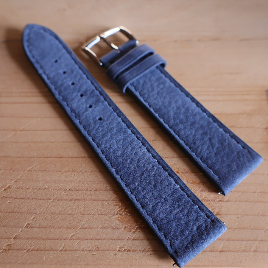 Horlogeband Nubuck stierenleder LIC Leather - Horlogerieshop.nl