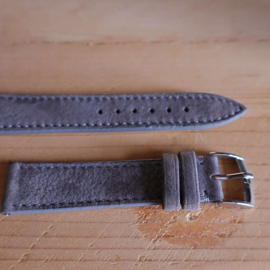 Horlogeband Nubuck stierenleder LIC Leather - Horlogerieshop.nl