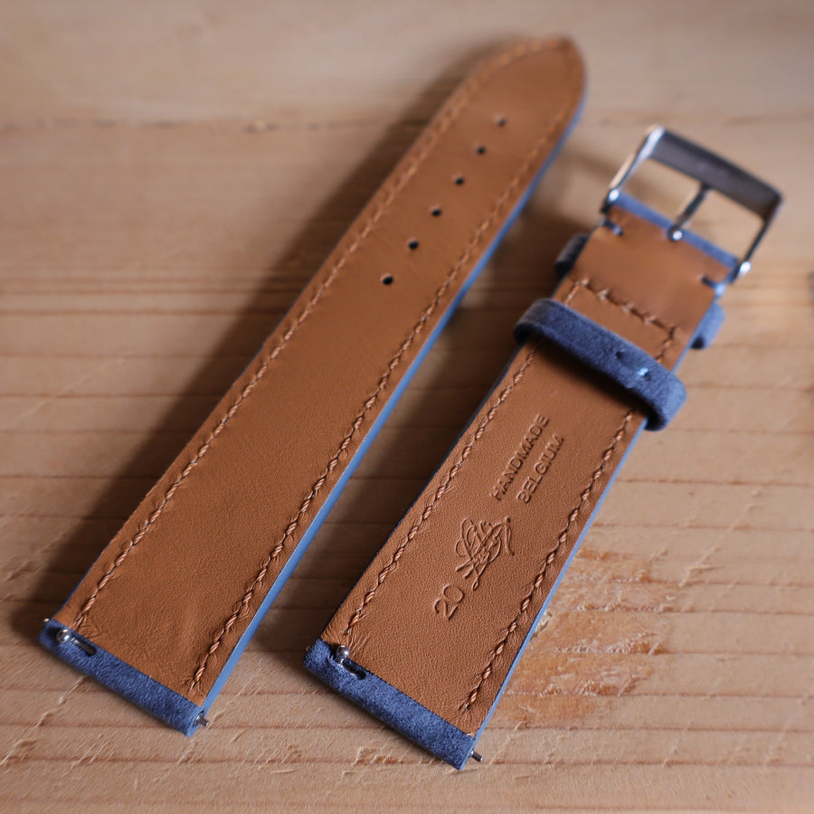 Horlogeband Nubuck stierenleder LIC Leather - Horlogerieshop.nl