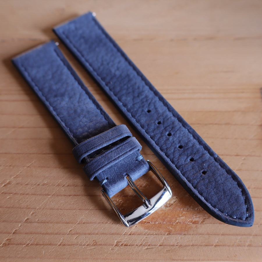 Horlogeband Nubuck stierenleder LIC Leather - Horlogerieshop.nl