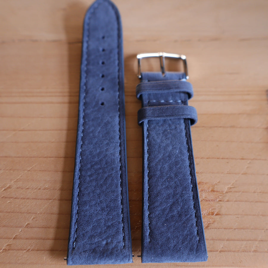 Horlogeband Nubuck stierenleder LIC Leather - Horlogerieshop.nl