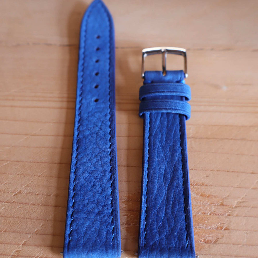 Horlogeband Nubuck stierenleder LIC Leather - Horlogerieshop.nl
