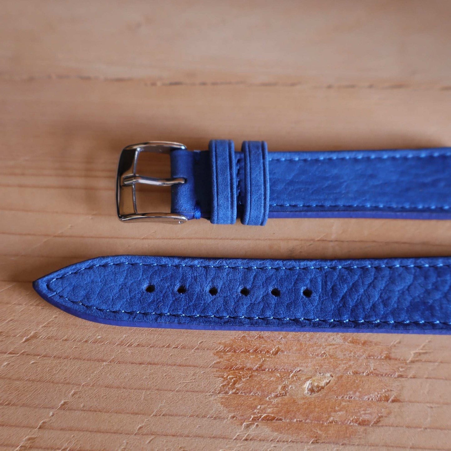 Horlogeband Nubuck stierenleder LIC Leather - Horlogerieshop.nl