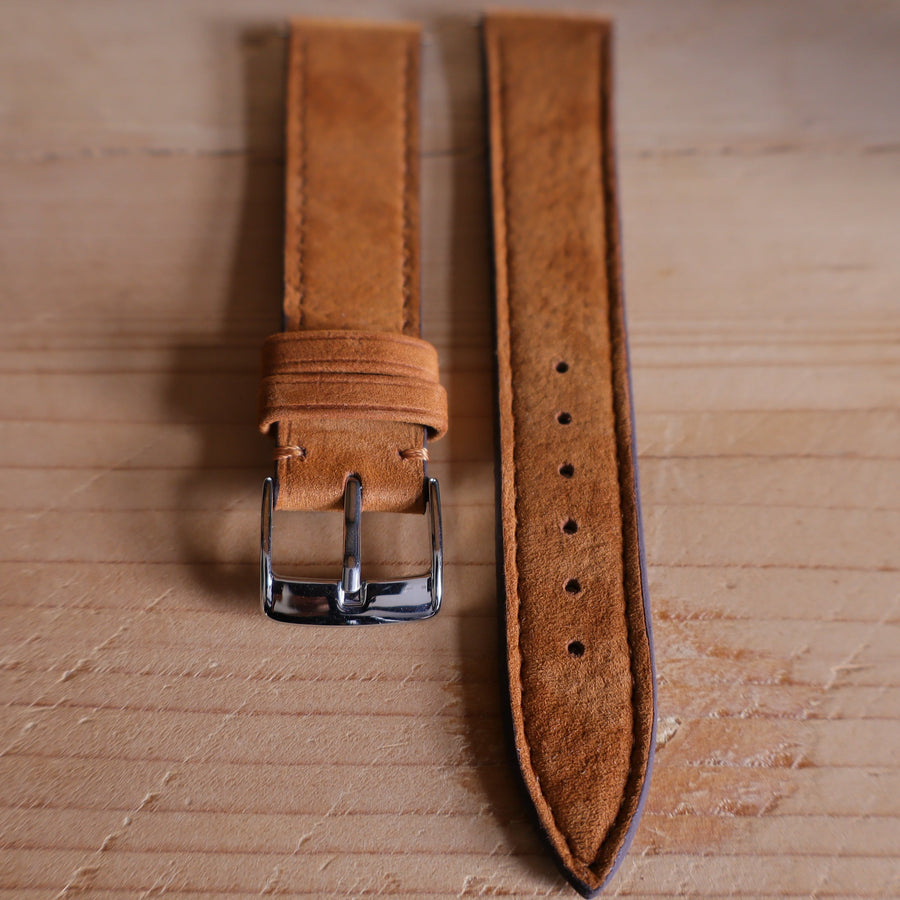 Horlogeband Nubuck stierenleder LIC Leather - Horlogerieshop.nl