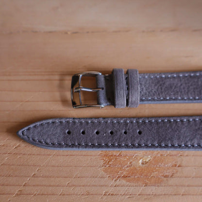 Horlogeband Nubuck stierenleder LIC Leather - Horlogerieshop.nl