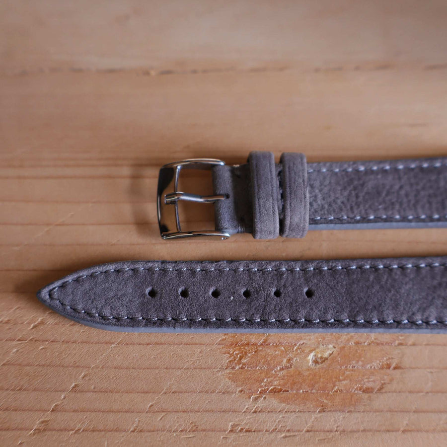 Horlogeband Nubuck stierenleder LIC Leather - Horlogerieshop.nl
