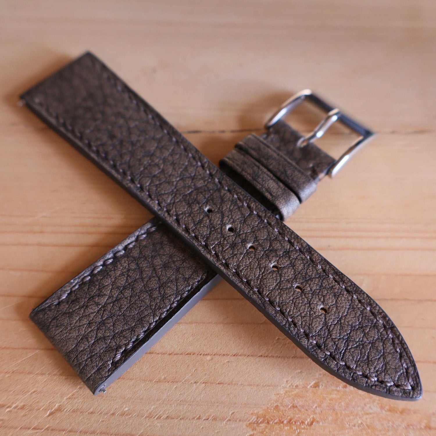 Horlogeband Patina buffelleder LIC Leather - Horlogerieshop.nl