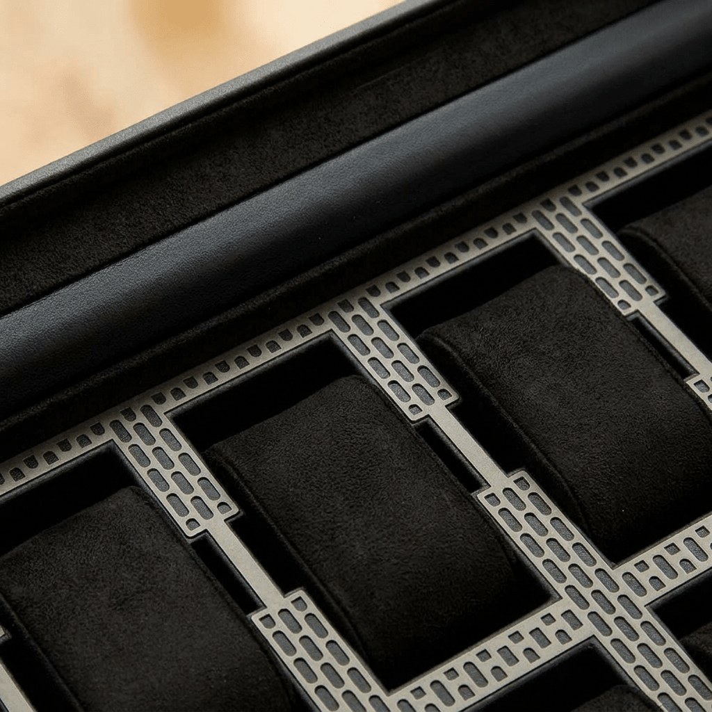 Wolf 1834 Axis horlogedoos 10 horloges Powder Coat - interieur detail
