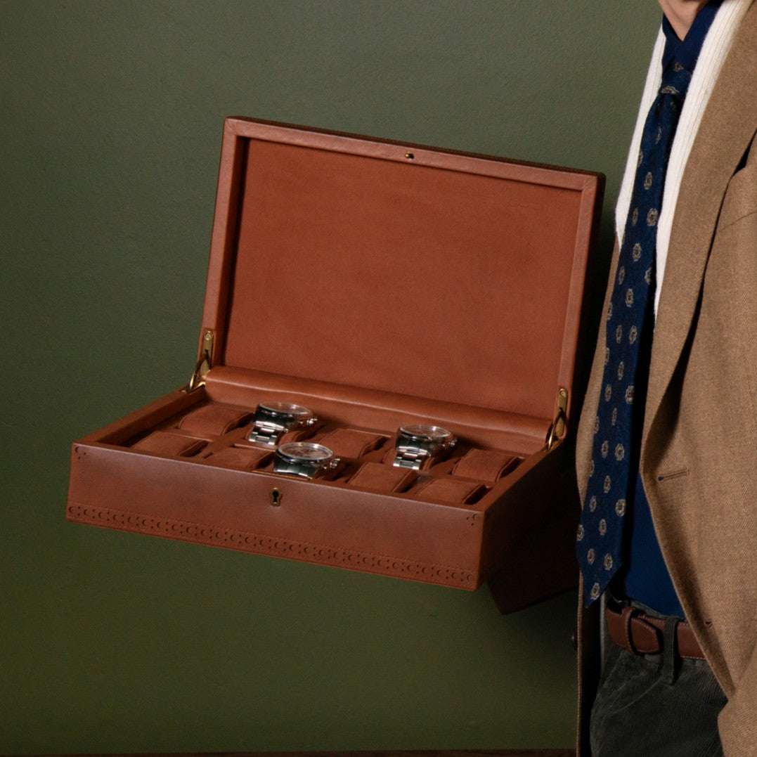 Horlogedoos Brogue 10 Horloges Wolf 1834 - Horlogerieshop.nl