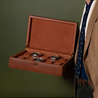 Horlogedoos Brogue 10 Horloges Wolf 1834 - Horlogerieshop.nl