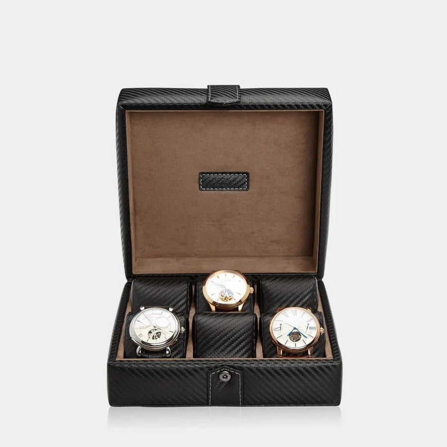 Horlogedoos GALLANTE leder 6 Horloges Modalo - Horlogerieshop.nl