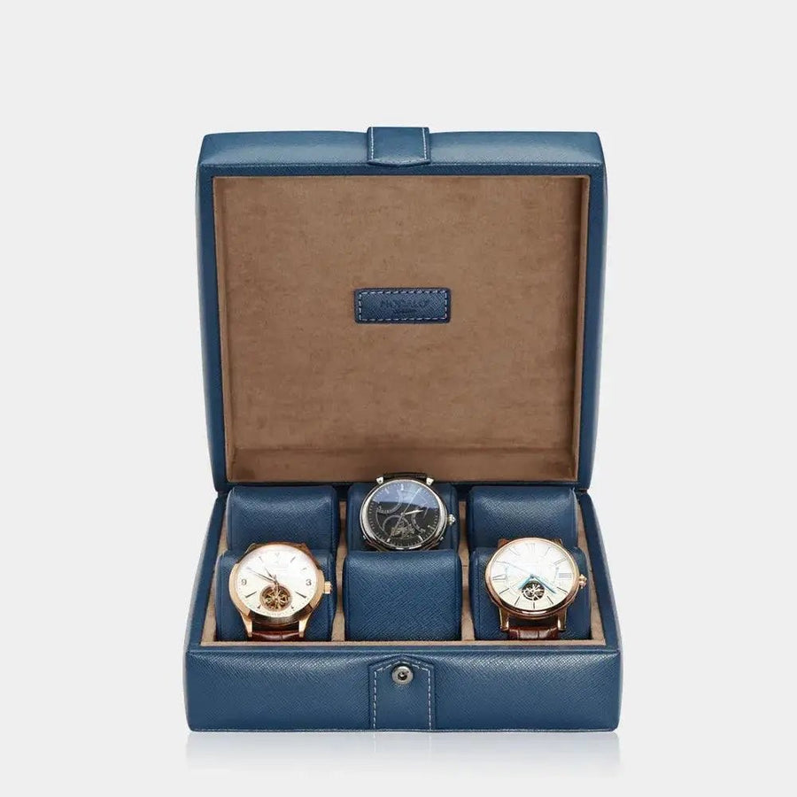 Horlogedoos GALLANTE leder 6 Horloges Modalo - Horlogerieshop.nl