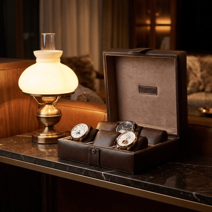 Modalo Gallante horlogedoos 6 horloges Dark Brown lifestyle
