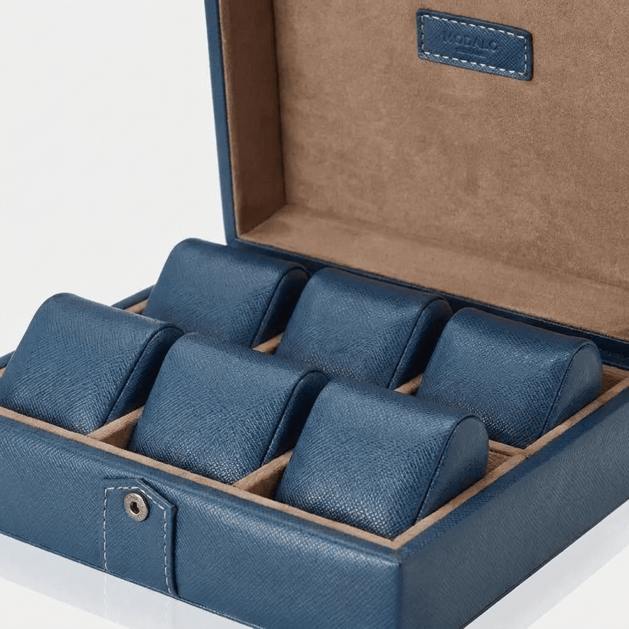 Modalo Gallante horlogedoos 6 horloges Portimao Blue interieur