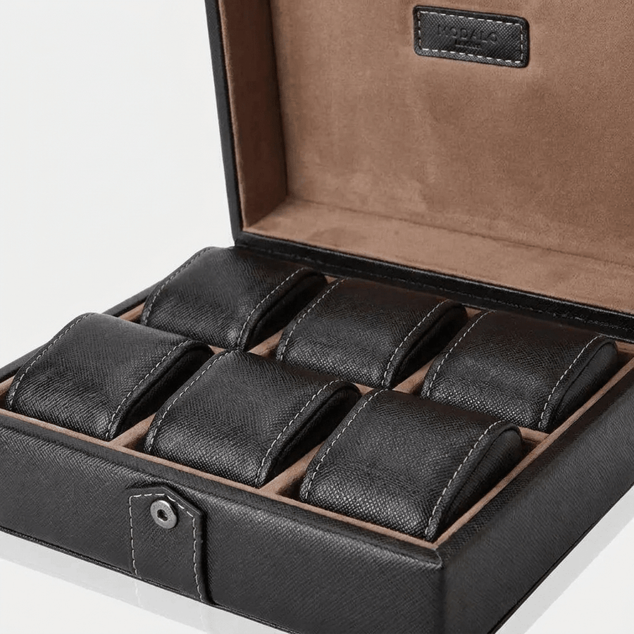 Modalo Gallante horlogedoos 6 horloges Saphire Black interieur