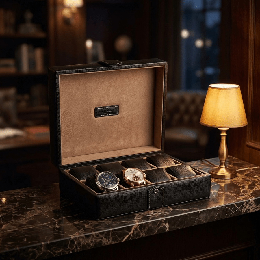 Modalo Gallante horlogedoos 6 horloges Saphire Black lifestyle