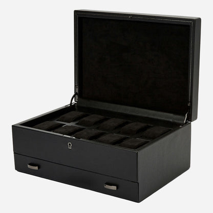 Horlogedoos met lade British Racing 10 horloges Wolf 1834 - Horlogerieshop.nl