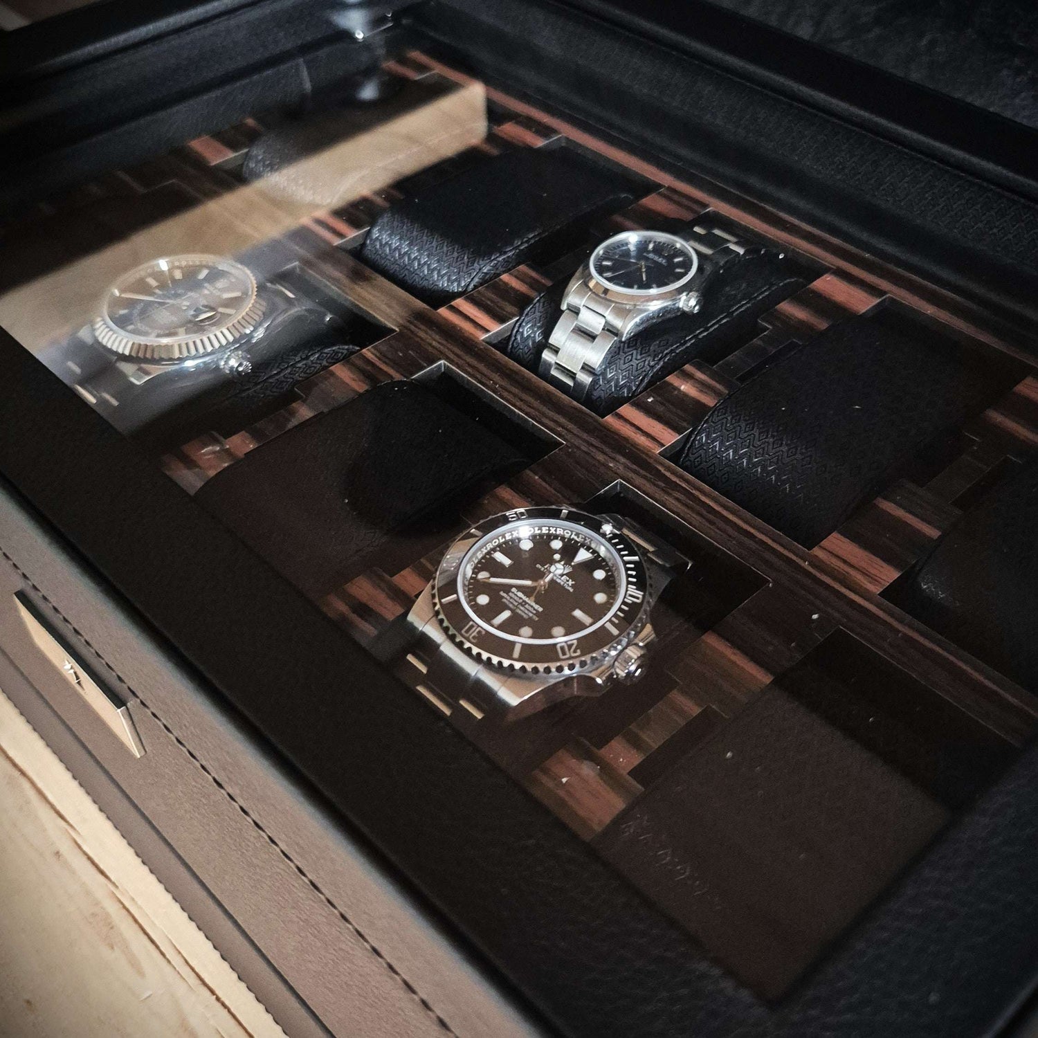 Horlogedoos met lade Roadster 10 horloges Wolf 1834 - Horlogerieshop.nl