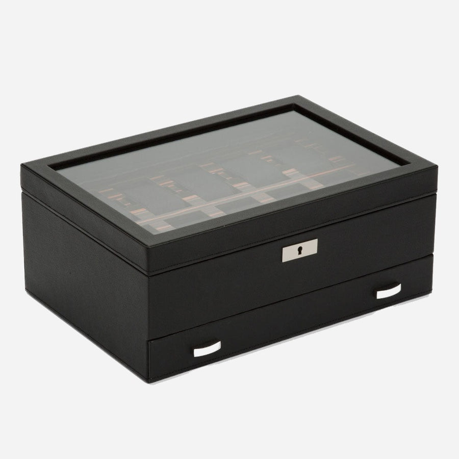 Horlogedoos met lade Roadster 10 horloges Wolf 1834 - Horlogerieshop.nl