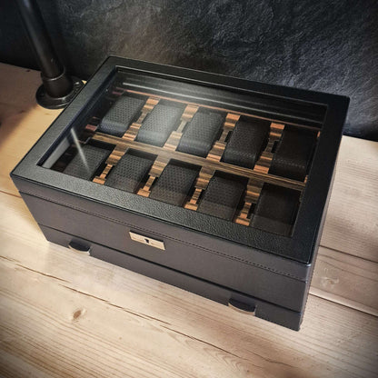 Horlogedoos met lade Roadster 10 horloges Wolf 1834 - Horlogerieshop.nl