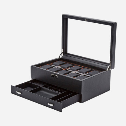 Horlogedoos met lade Roadster 10 horloges Wolf 1834 - Horlogerieshop.nl