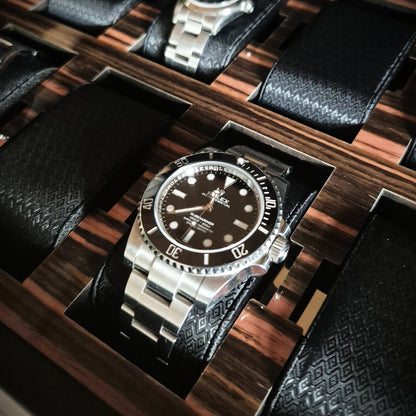 Horlogedoos met lade Roadster 10 horloges Wolf 1834 - Horlogerieshop.nl