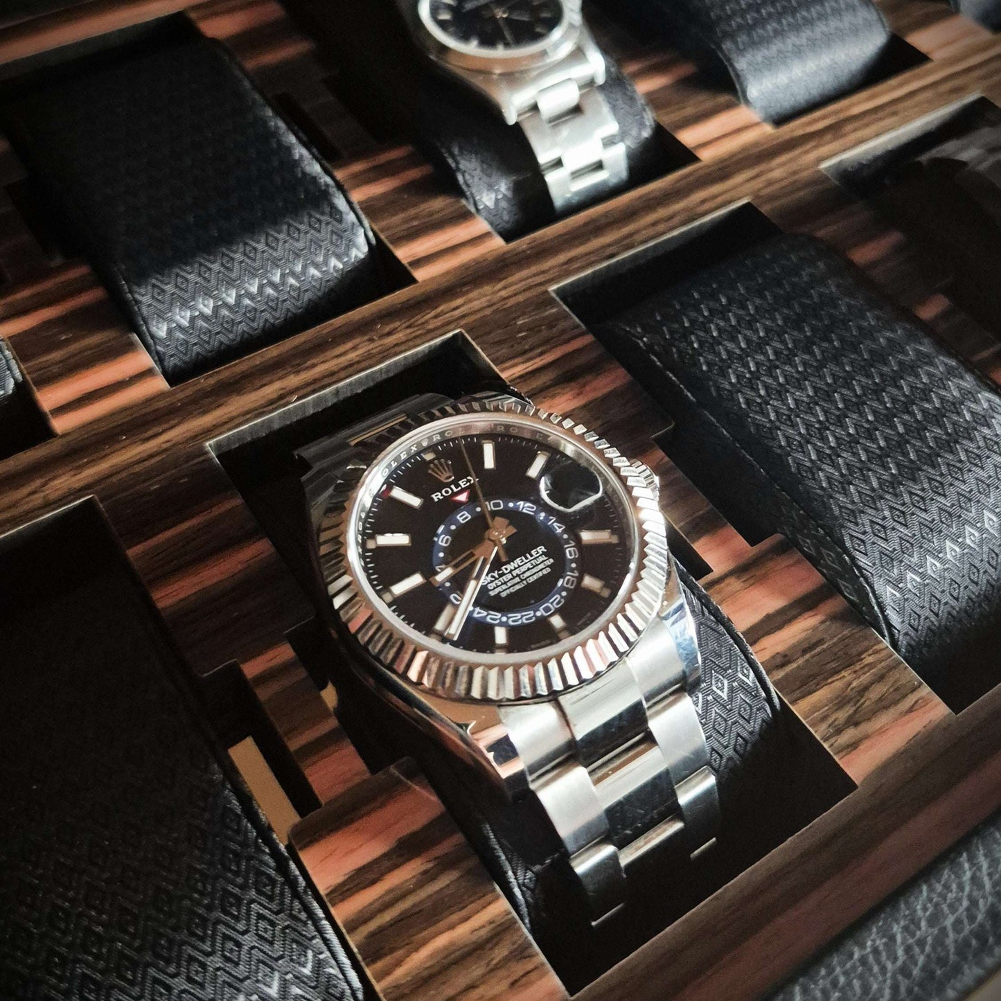 Horlogedoos met lade Roadster 10 horloges Wolf 1834 - Horlogerieshop.nl
