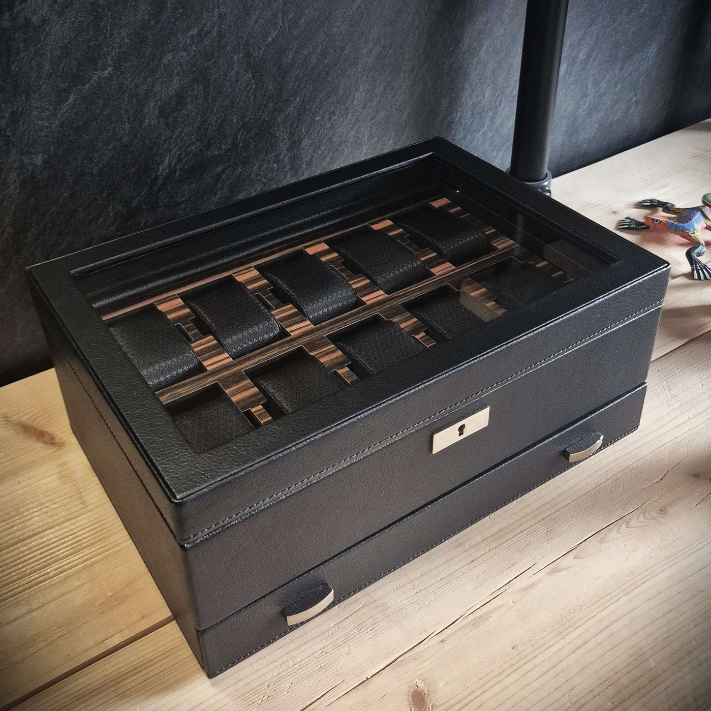 Horlogedoos met lade Roadster 10 horloges Wolf 1834 - Horlogerieshop.nl