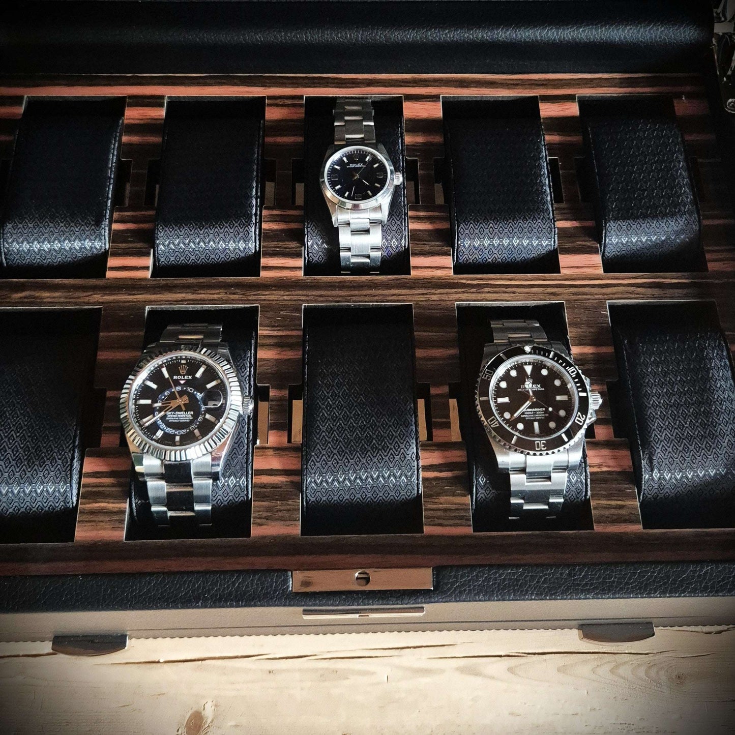 Horlogedoos met lade Roadster 10 horloges Wolf 1834 - Horlogerieshop.nl