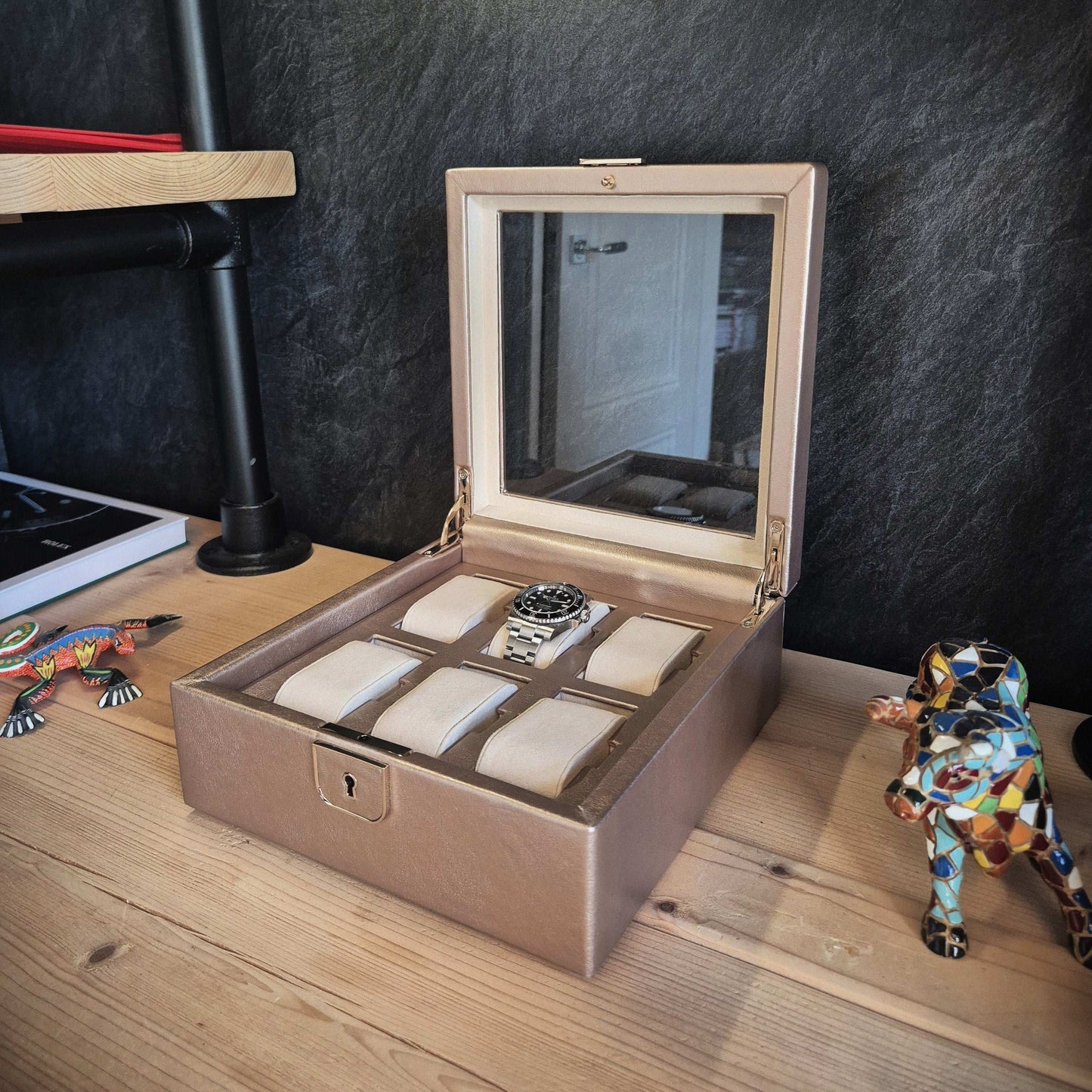 Horlogedoos Palermo 6 horloges Wolf 1834 - Horlogerieshop.nl