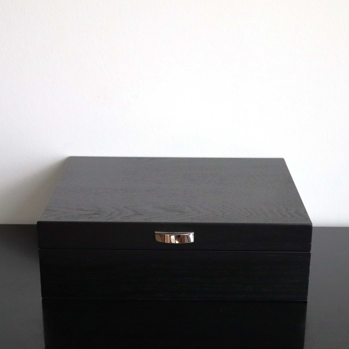Horlogedoos Zwart Panga hout 8 Horloges
