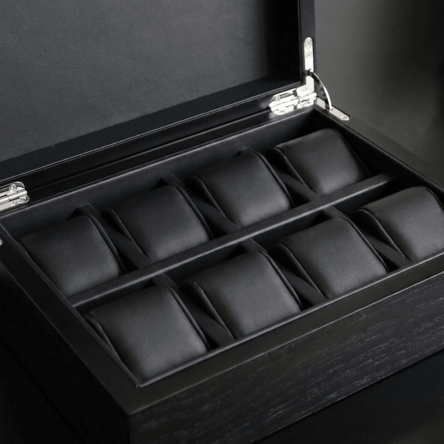 Ashford & Rye Panga horlogedoos 8 horloges - interieur detail