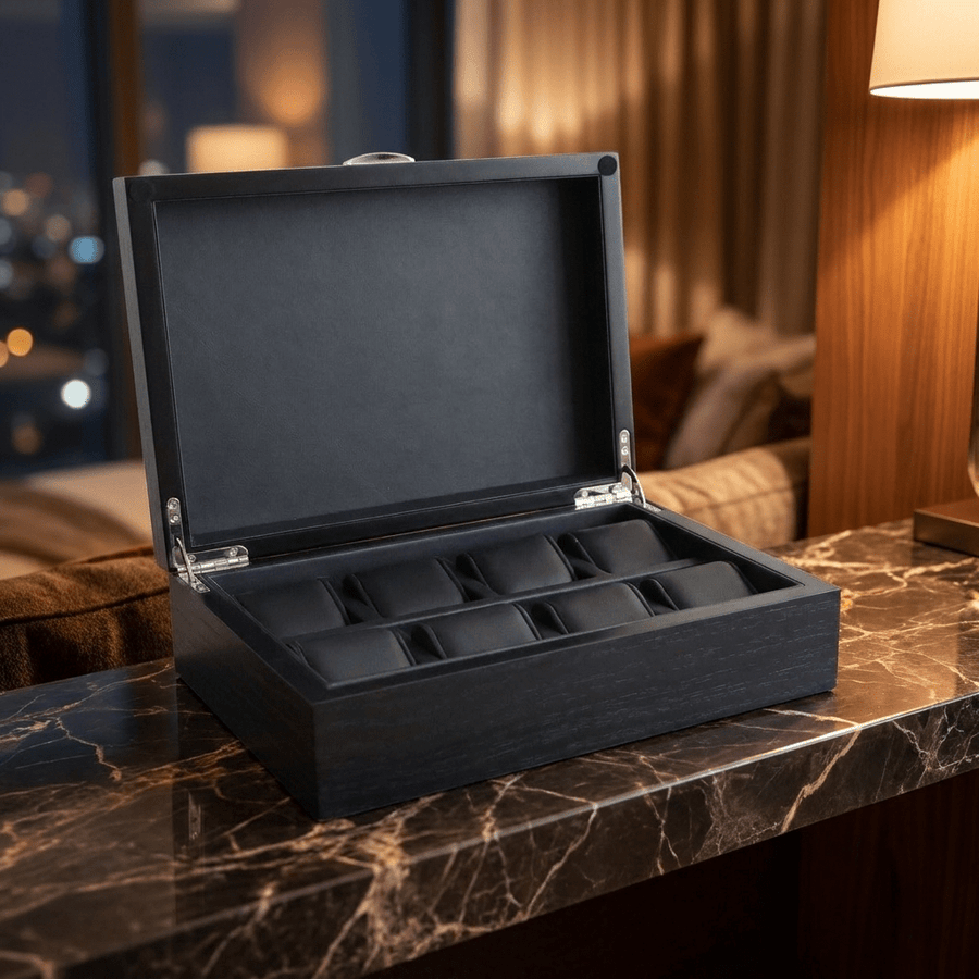 Ashford & Rye Panga horlogedoos 8 horloges - open zonder horloges