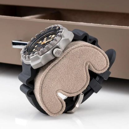 Horlogedoos Zwart Hout met Suede 8 Horloges - Horlogerieshop.nl