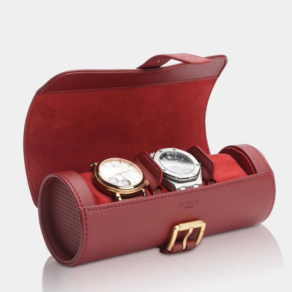 Horlogerol GENIUS leder 3 Horloges Modalo - Horlogerieshop.nl