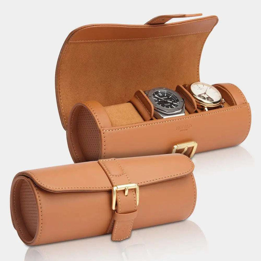 Horlogerol GENIUS leder 3 Horloges Modalo - Horlogerieshop.nl