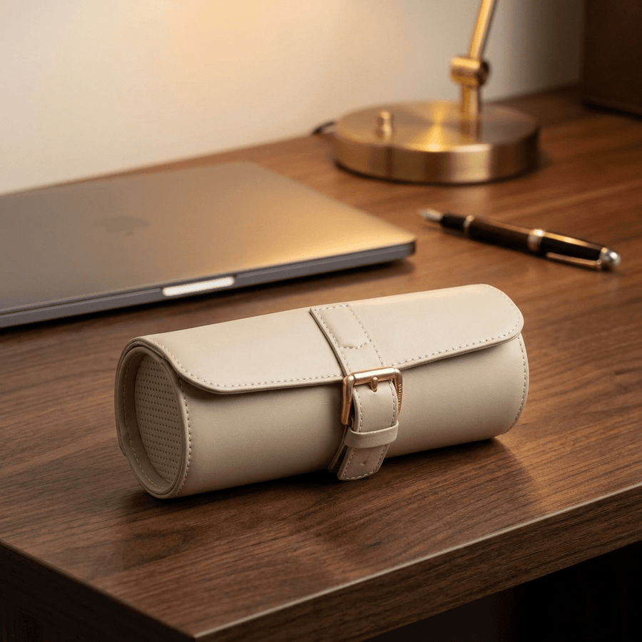 Modalo GENIUS horlogerol leder Beige - lifestyle kantoor