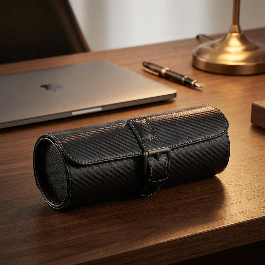 Modalo GENIUS horlogerol leder Carbon - lifestyle kantoor