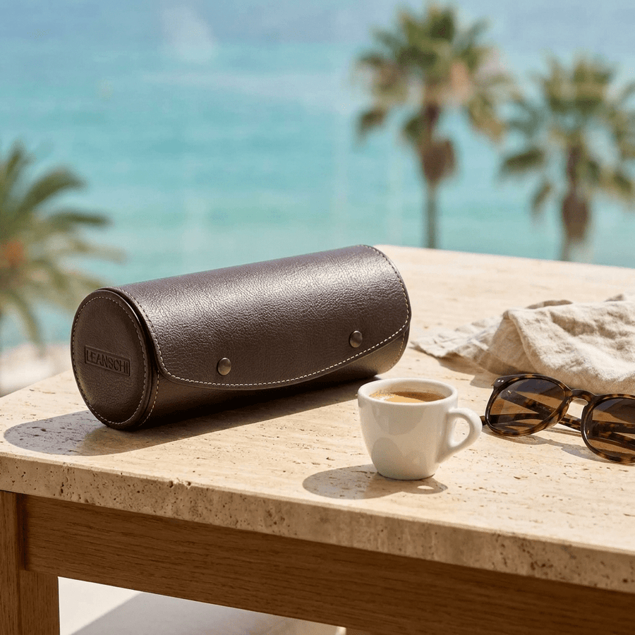 Leanschi horlogerol Dark Brown - lifestyle-terras reis lifestyle
