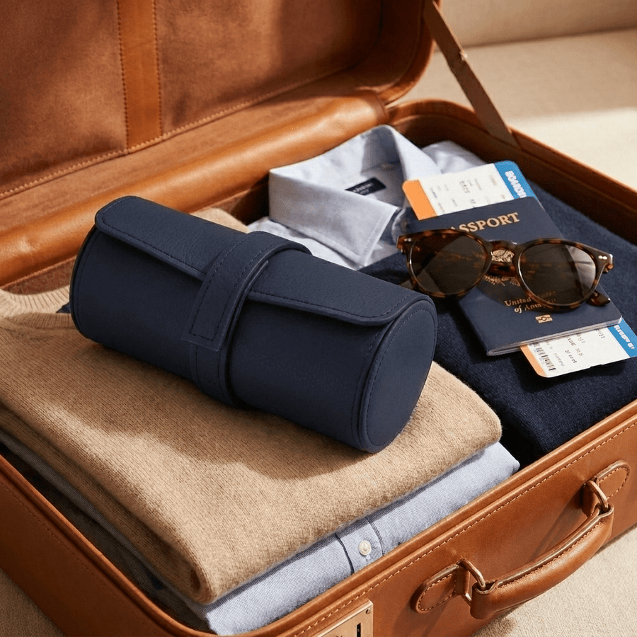 Leanschi horlogerol Navy - lifestyle koffer