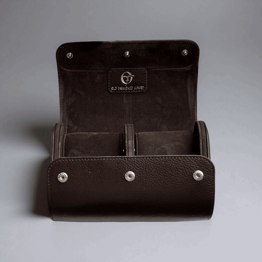 Horlogerol Leder 2 horloges Old Fashioned Luxury
