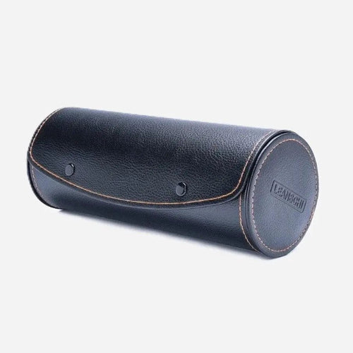 Horlogerol Zwart leder 3 Horloges Leanschi - Horlogedoos - Horlogerieshop.nl